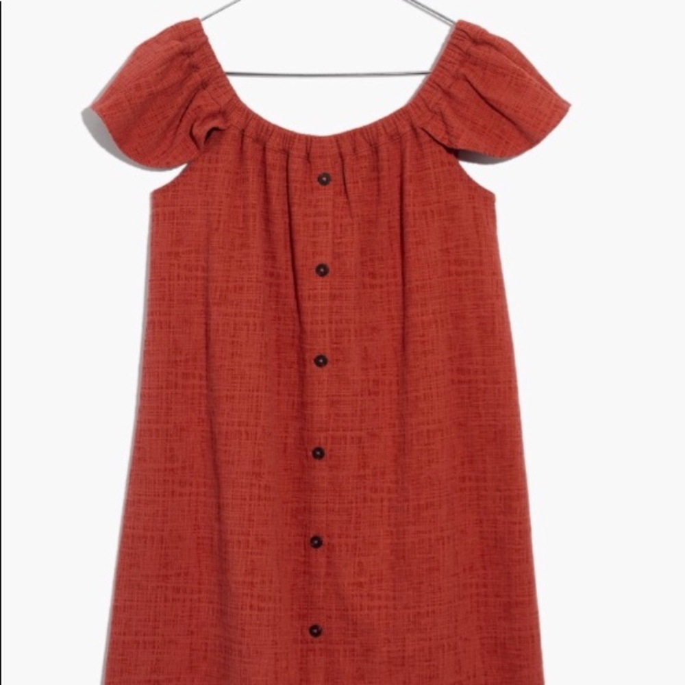 Madewell texture & Thread off the shoulder dress